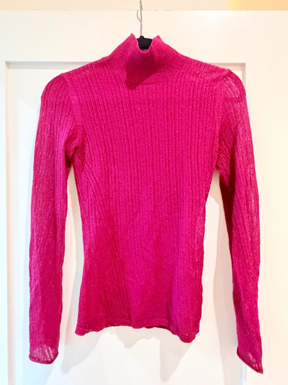 Rag & Bone Sparkle Berry Pink Sweater - Size XS